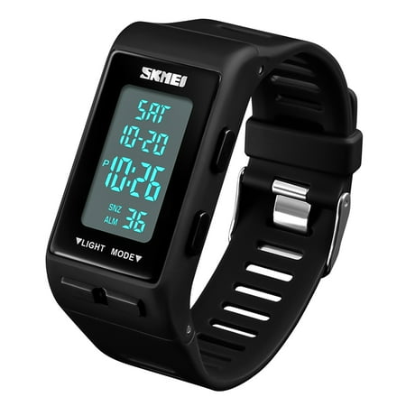 TSV Men's Digital Sports Watch, Waterproof LED Screen Electronic Digital Wrist Watches Gifts for Dad