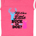 thumbnail image 4 of Inktastic Gender Reveal Will It Be a Little Buck or Doe? Girls Baby Bodysuit, 4 of 5