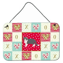 Carolines Treasures CK5615DS812 Exotic Shorthair 2 Cat Love Wall or Door Hanging Prints 8x12 multicolor