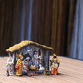 thumbnail image 3 of 3X Pesebre NavideñO Escena Grupal DecoracióN Caja de Regalo Regalo de Navidad en Resina, 3 of 5