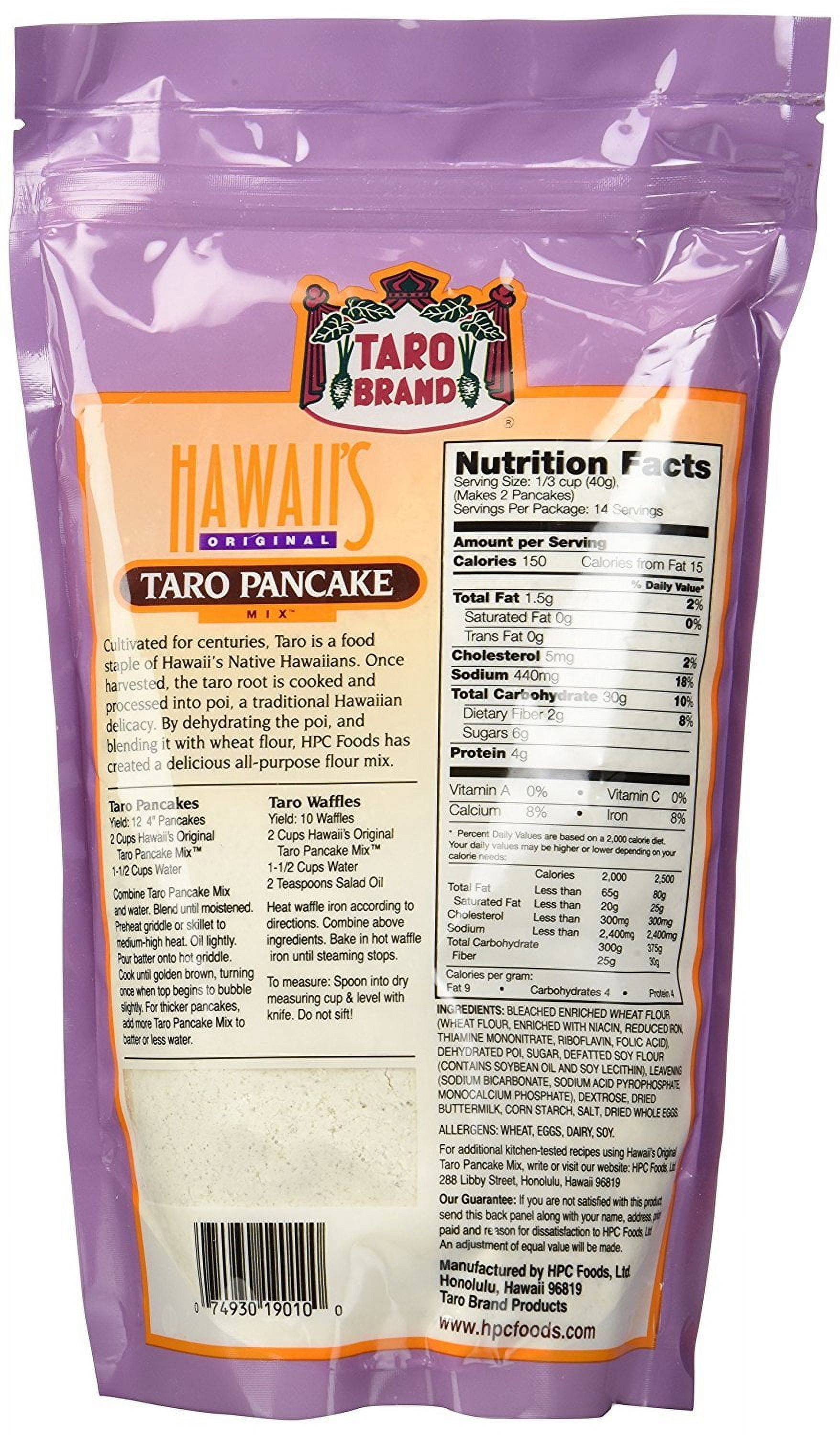 HPC Foods Taro Hawaii's Original Pancake Mix, 20 oz