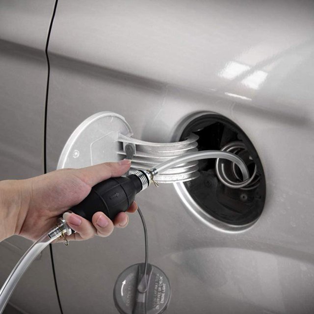 Bombilla de cebado manual para coche, gasolina, combustible, agua, bomba de transferencia de aceite con 2 mangueras