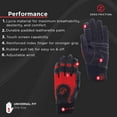 thumbnail image 3 of Guantes de trabajo Zero Friction Universal Red Performance para hombre, 3 of 3
