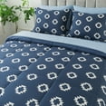 thumbnail image 5 of Mainstays All in One Reversible Comforter and Sheet set- 7 Piece, Queen, Navy Geo, 5 of 14