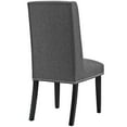 thumbnail image 3 of Modern Contemporary Urban Design Dining Kitchen Room Side Chair, Set of Four, Fabric, Grey Gray, 3 of 4