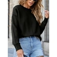 thumbnail image 5 of SHEWIN Women's Sweater Long Sleeeve Pullover Sweater Soft Lightweight Knit Tops 2025 Black L, 5 of 8
