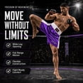 thumbnail image 5 of Men Boxing Shorts For Boxing Training Fitness Gym Cage Fight MMA Mauy Thai Kickboxing Trunks Clothing Purple Small, 5 of 9