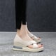 thumbnail image 4 of Zapatos de verano para mujer, sandalias informales para mujer, sandalias planas con tacón de cuña Wmkox8yii  nm10344, 4 of 7