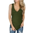 thumbnail image 2 of Dellytop Womens V Neck Loose Fit Sleeveless Casual Summer Tank Tops, 2 of 5