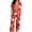 C12 Orange, variant on CONZONE Halloween Pajamas for Women Set Short Sleeve Button Down Graphic Tops Pants Pjs 2 Piece Spooky Season Sleepwear