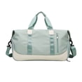 thumbnail image 2 of Bolsa de lona bolso Yoga llevar Verde Sunnimix Deportes Duffel, 2 of 8