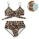 thumbnail image 2 of Conjunto de bikini de vendaje de cintura alta para mujer Traje de baño de dos piezas Push Up Traje de baño de mujer con patrón cruzado Fokelyi 222830-8, 2 of 4