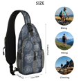 thumbnail image 5 of Crossbody Sling Backpack for Women Men Ammonite Shells Fossils Shoulder Sling Crossbody Casual Chest Bag for Travel Sports Running Hiking, 5 of 6