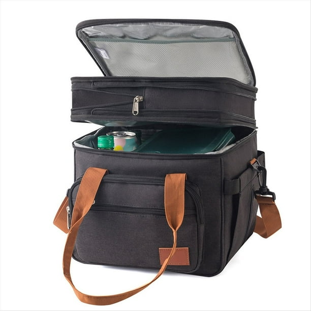 Bolsa Térmica para Almuerzo, Expandible, de Doble Capa, Impermeable, para Picnic Al Aire Libre.