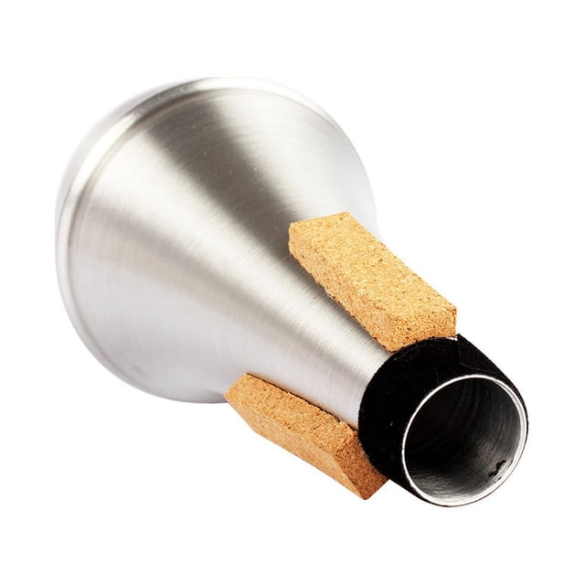 Soidarity Silenciador portátil de aleación de aluminio y plata profesional silencioso, silenciador silencioso para practicar tocando un Accesorios para instrumentos musicales