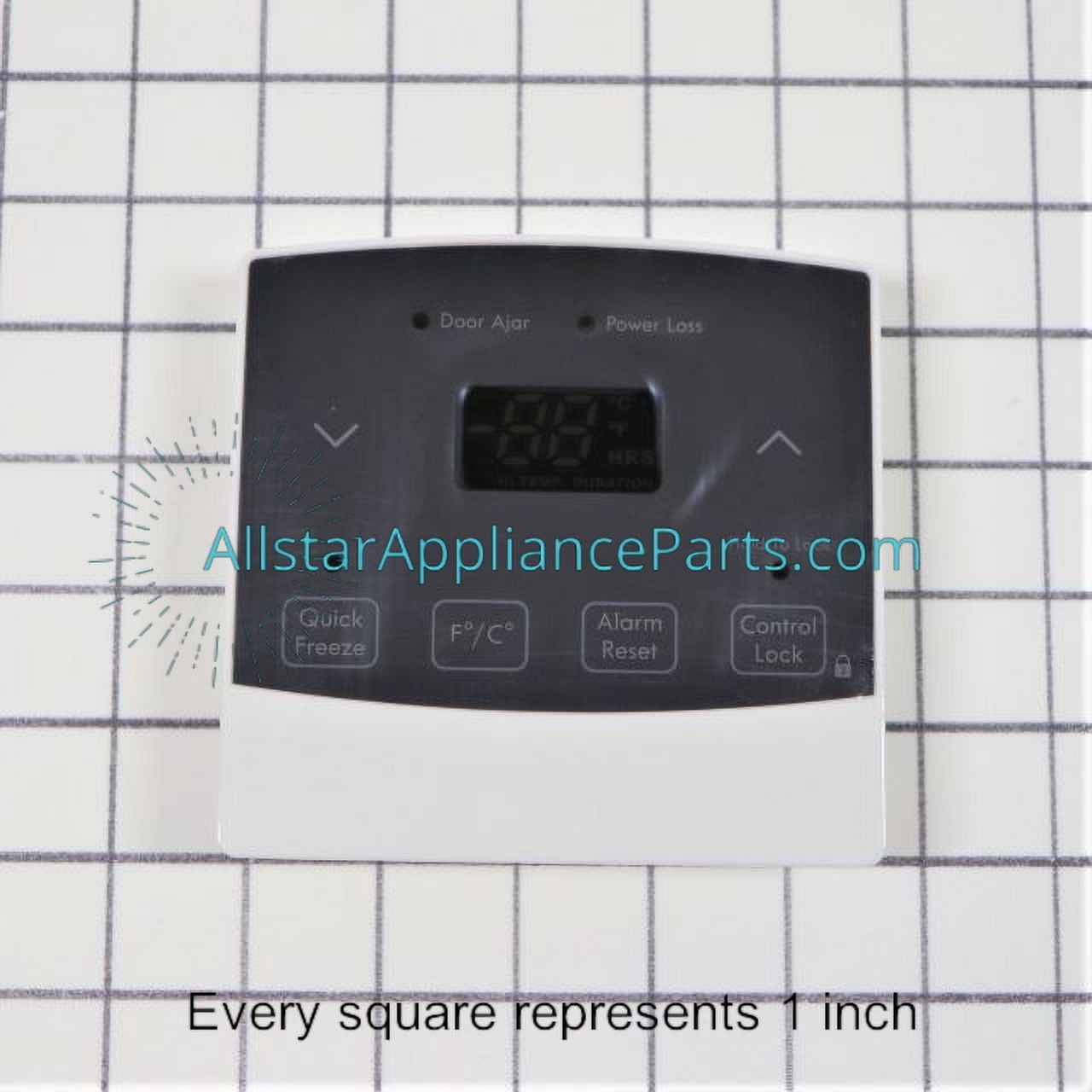 Frigidaire Freezer User Control and Display Board 297366203