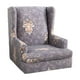 thumbnail image 1 of Fundas para sillones orejeros, fundas elásticas para sofá Fundas para sillones orejeros con estampado gris, 1 of 9