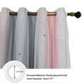 thumbnail image 4 of DONGPAI Blackout Stars Curtains for Kids Girls Bedroom Double Layers Star Cut Out Rainbow Curtains Home Window Decoration Curtain, 51" x 84", 1 Panel, 4 of 6