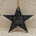 thumbnail image 2 of Darling Souvenir MADE WITH LOVE Custom Mr & Mrs Engraved Slate Hanging Christmas Tree Ornament With String Personalized Wedding Gift, 2 of 4