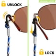 thumbnail image 2 of SiGonna Glasses Strap Adjustable, Fit Nylon Eyeglass Chains and Cords, Set of 5, 2 of 4