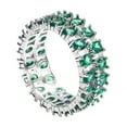thumbnail image 2 of Diamond Double Full Diamond Ring Female Hot Selling Inlaid Red Ring, 2 of 8