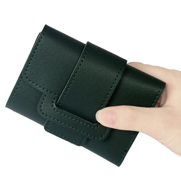 Visland Womens Short Wallet Small Lady Purse Trifold Short Wallet Vintage Card Holder Elegant Clutch Wallet