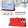 thumbnail image 5 of Wallet Case Compatible for iPhone 11 Pro Max, PU Leather Magnetic Closure Protective Flip Folio Case with 3 Card Holder and Wrist Strap Cover Women Men,Red,For iPhone 11 Pro Max, 5 of 7