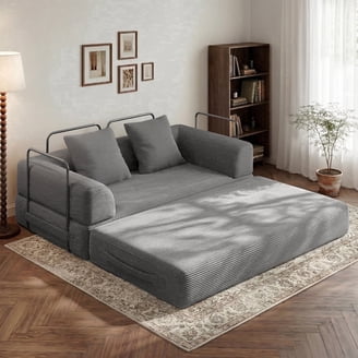 テーブル・チェア・ハンモック SC25 BOXUNIT by WANTKEY Black Label DHP Hartford Convertible Small Corner Couch, Queen Size, Space