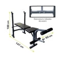 thumbnail image 3 of Banco para pesas reclinable con rack Athletic Works WMW-2110, 3 of 4