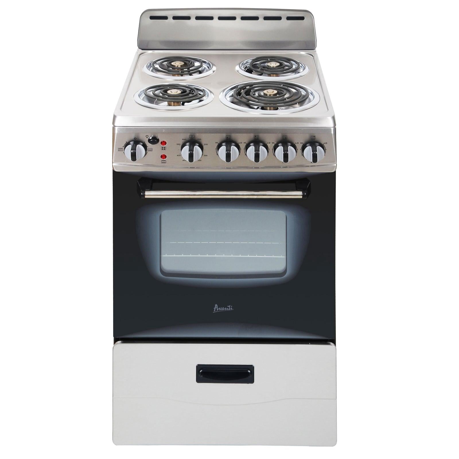 Avanti 20" Electric Range Oven with Framed Glass Door, in White (ERU200P0W)