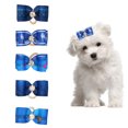 thumbnail image 4 of BIMZUC Dog Hair Bows Cute Small Bowknot Grooming Accessories with Rubber Bands for Puppy and Small Dogs Assorted Colors 24 Pack (5.51 inches / 14 cm), 4 of 9