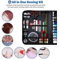 thumbnail image 3 of Jinsinto ProCase 183 pcs Complete Sewing Kit with PU Leather Cover, Professional Sewing Kit with Necessary Accessories, 3 of 5