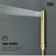 thumbnail image 2 of VIGO Gardenia 39 in. H x 4 in. W 2-Jet Shower Panel System with Round Head and Hand Shower Wand in Matte Brushed Gold, 2 of 14