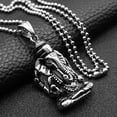 thumbnail image 4 of Collar de acero inoxidable Sunnimix Ganesha Elephant God Necklace Plata, 4 of 8