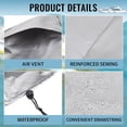 thumbnail image 5 of Waterproof Boat Swing Back Seat Cover Large, 250D Oxford Fabric Pontoon Boat Seat Covers Furniture Chair 20" D x 36" W x 36" H Gray, 5 of 7