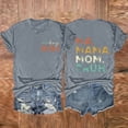 thumbnail image 2 of LYXSSBYX Mama Shirts for Women Short Sleeve Women's Letter Printed Double-Sided Printing Short Sleeved Casual Loose Top Short Sleeved Round Neck Top/shirt, 2 of 3