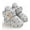 Gray, variant on Newborn Baby Boy Girl Soft Fleece Booties Christmas Shoes Stay On Infant Slippers Socks Shoe Non Skid Gripper Toddler First Walkers Winter Ankle Crib Shoes (Stars Print)