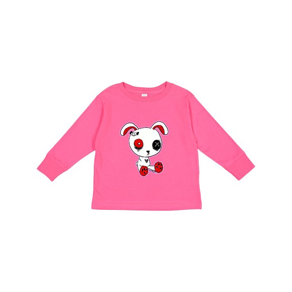 Inktastic Goth Bunny Boys or Girls Long Sleeve Toddler T-Shirt