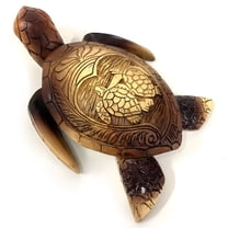 LAMIRO Turtle Woodcarving Desktop Decor Tortoise Sculptures Statue Creative Gift Hand-Carved Crafts Ornament