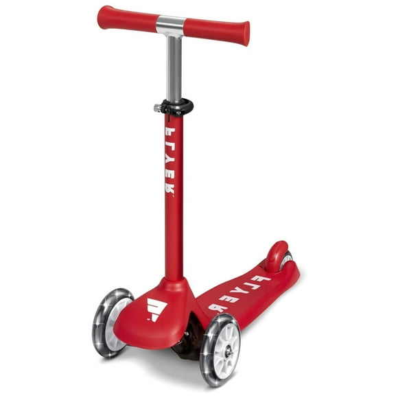 Radio Flyer Kids Toddler Flyer Glider Jr., Ride On Toy with Light Up Wheels, Red