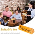 thumbnail image 4 of Shisuyan Seat Reservation Sign Brown Modern Minimalist Design 1Pcs 6x1.8in, 4 of 9