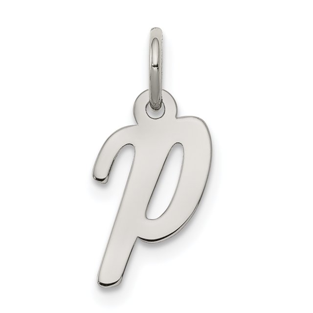 Pendentif Charme Collier Monogramme Initiale Lettre P en Argent Sterling 925