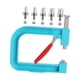 thumbnail image 2 of Máquina de prensado manual para colocar perlas, herramienta compacta y versátil para adultos, perforadora de cuentas para bolsos, sombreros y faldas. Azul, 2 of 8