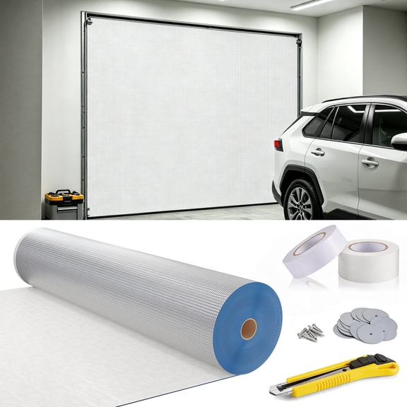 SOBREMESA Garage Door Insulation Kit, 50 in x 37.5 ft Reflective Radiant Barrier for Year-Round Temperature Control,Covers 150 Sq Ft
