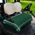 thumbnail image 2 of Golf Cart Seat Covers for 2 Seater, Pure Olive Green Soft Microfiber Cart Seat Towel Blanket, Simple Solid Color Absorbent Breathable Non Slip Bench Seats Protector for Golf Course 51"x31", 2 of 9