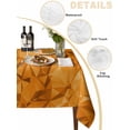 thumbnail image 5 of Orange Geometric Suqare Tablecloth - 60 x 60 Inch, Modern Luxury Aesthetic Abstract Motifs Waterproof & StainResistant Tablecloth, Washable Oil-proof Table Cover for Dining/Party/Wedding/Buffet, 5 of 9