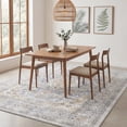 thumbnail image 3 of Lalado 8ft x 10ft Area Rugs for Living Room Washable Rugs Boho Floral Carpet Soft Low Pile Non-Slip Rug for Bedroom Dining Room Indoor Vintage Home Decor, Blue, 3 of 11