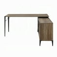 thumbnail image 3 of HomeStock Mountain Majesty Writing Desk, Rustic Oak & Black Finish, 3 of 5