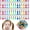 Colorful, variant on 36 count Hair Ties Balls Ponytail Holders Colorful  Bead Ponytail Balls 80s 90s Elastic Hair Accessories for  (12 mm,Black, White, Clear)