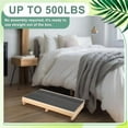 thumbnail image 6 of 3.5" Wooden Step Stool (24" platform): Non-slip rubber surface; mobility aid for adults/elderly (bedroom/bathroom/kitchen/garden)., 6 of 8